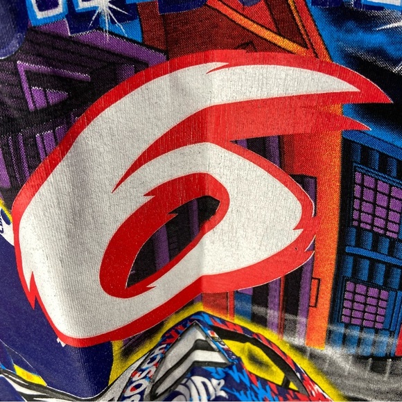 Vintage 1999 Nascar MARK MARTIN Size XL The 6 Shooter All Over T Shirt Anvil - Picture 10 of 13